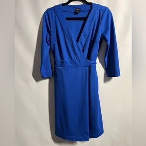 Ann Taylor Vibrant Blue Wrap Dress